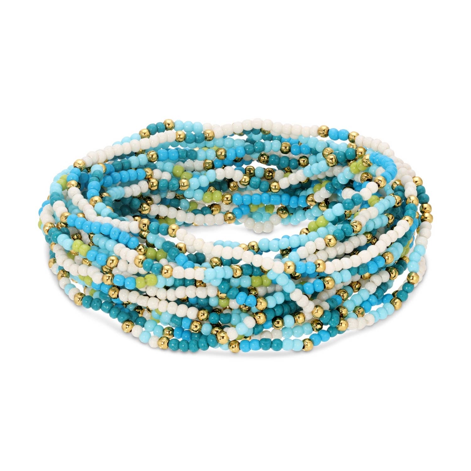 SPLENDID IRIS- Assorted 2mm Stretch Seed Bead Bracelets - 926 West