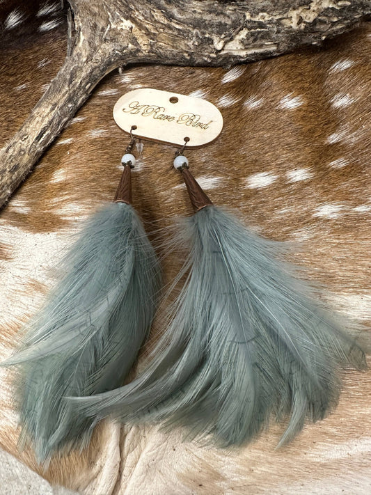 Feather your Nest Sage Earrings - 926 West