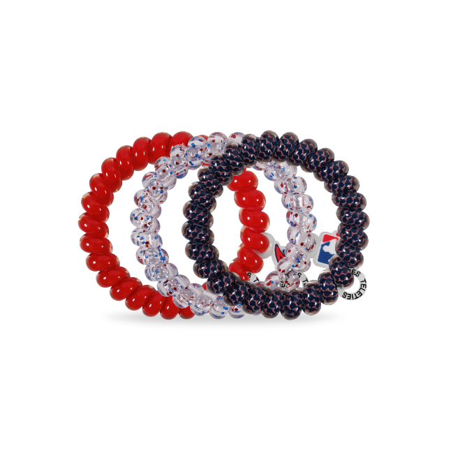 Spiral Hair Coils | Large | Atlanta Braves Hair Ties TELETIES