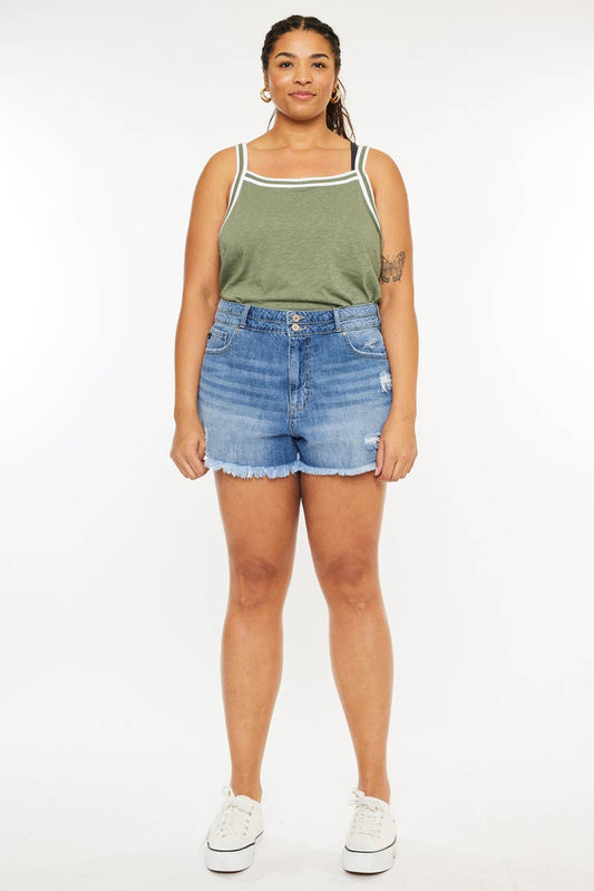 KanCan Plus Size Mom Shorts 926 WEST