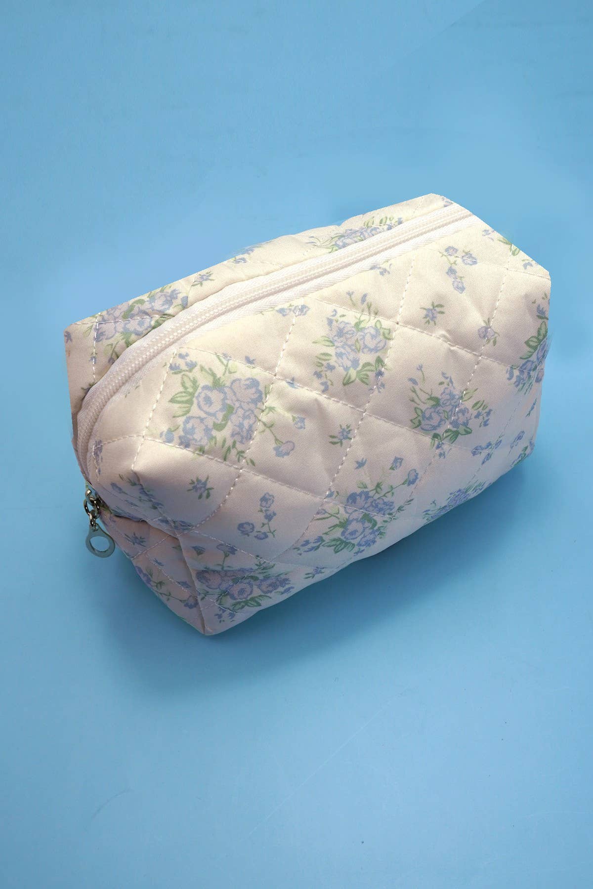 Floral Toile Quilted Makeup Pouch - 926 West