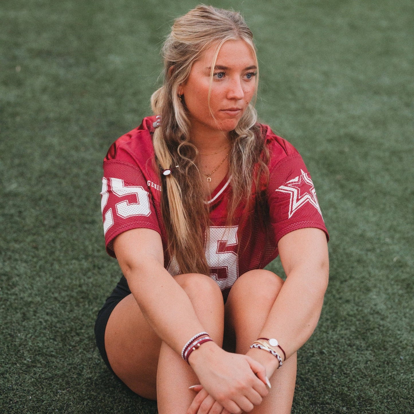 "Game Day" Maroon & Gray Hair Tie Bracelets - 926 West
