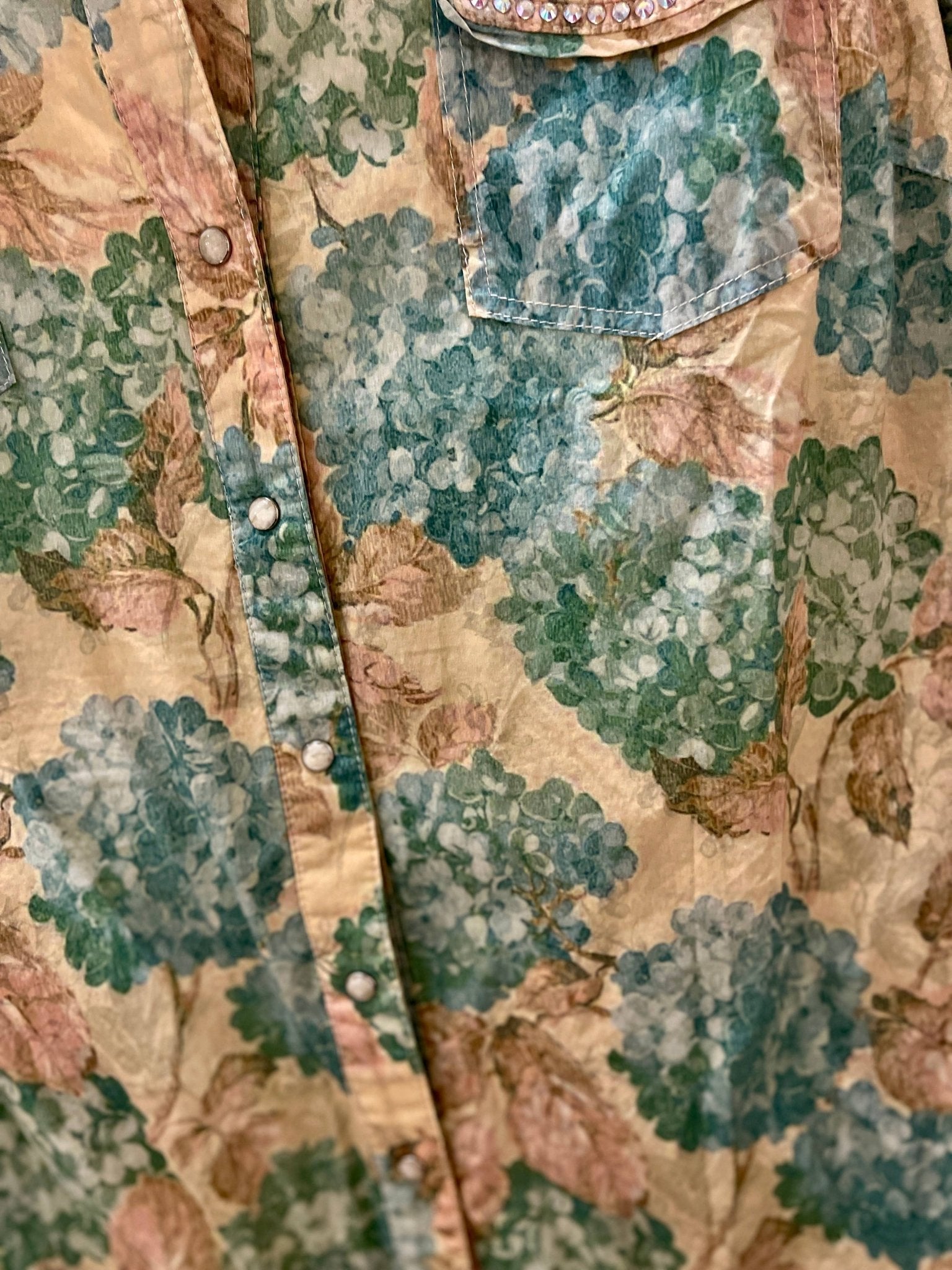 Hydrangea Snap Front Dress Tunic - 926 West