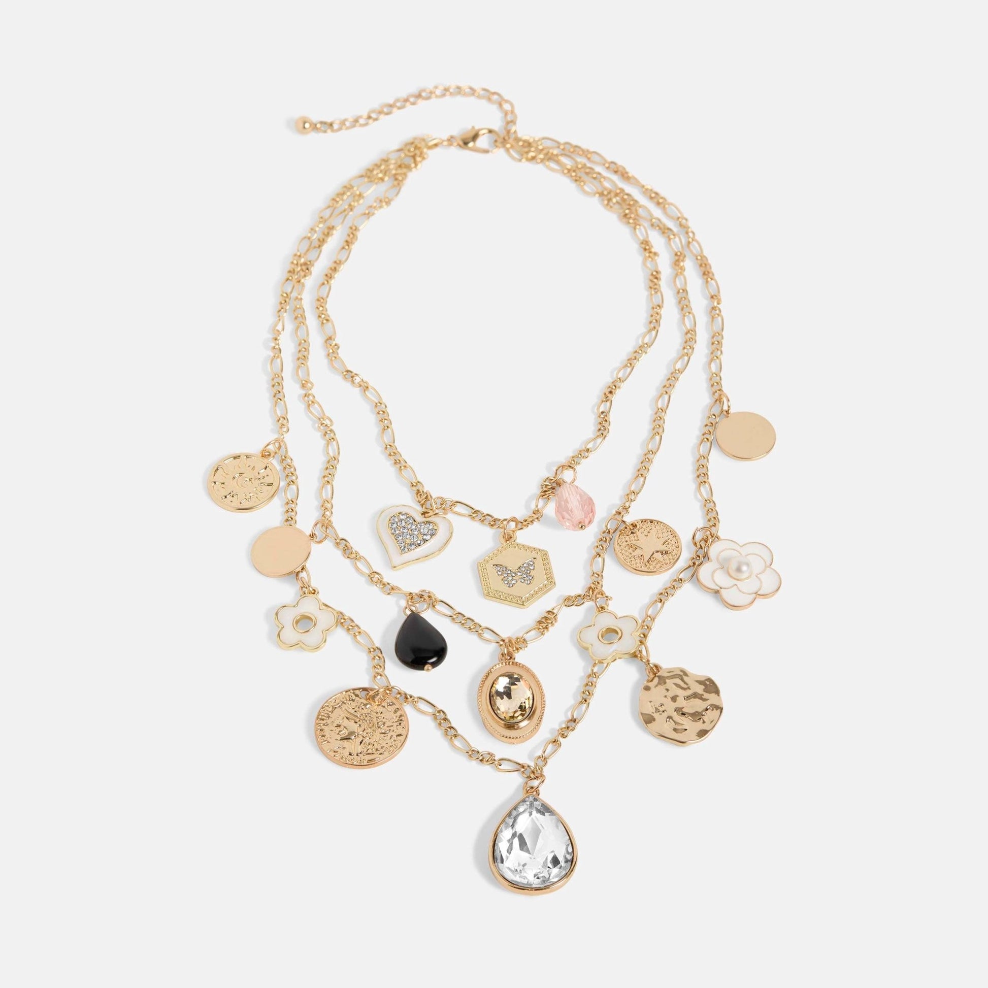 Layered Charm Necklace - 926 West