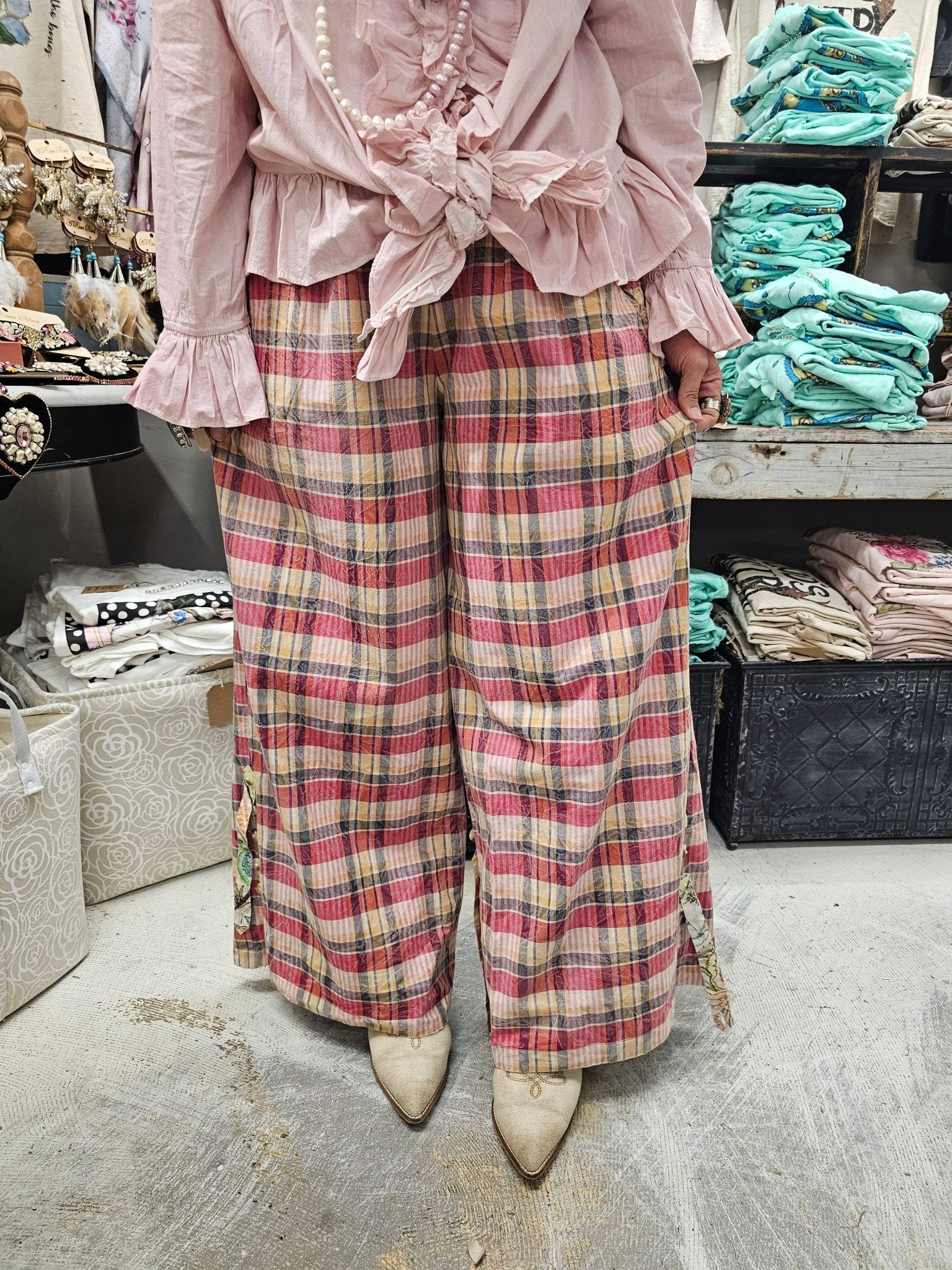 Pink Cotton One Size Ruffle Shirt - 926 West