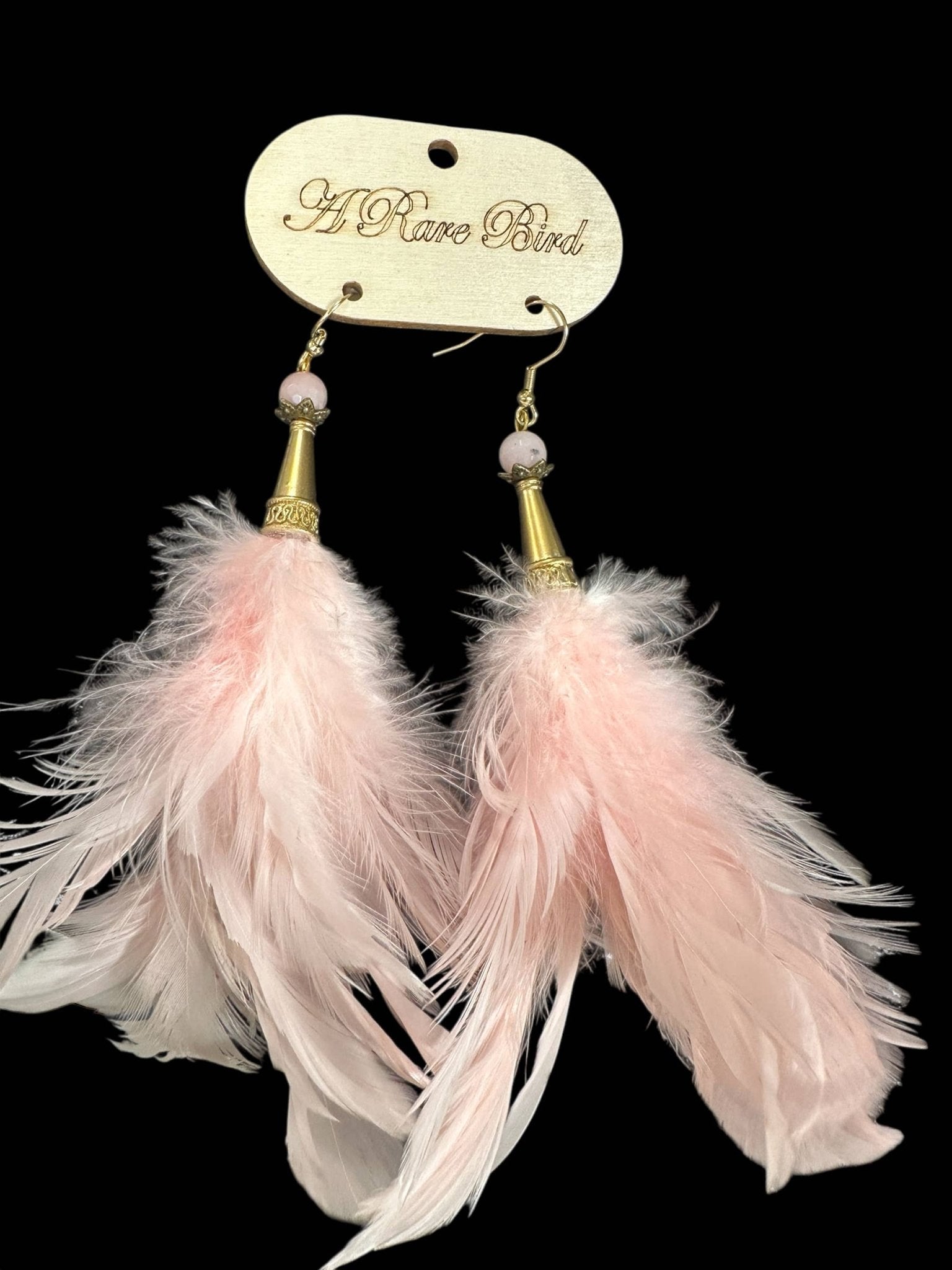 Pink Feather Earrings - 926 West