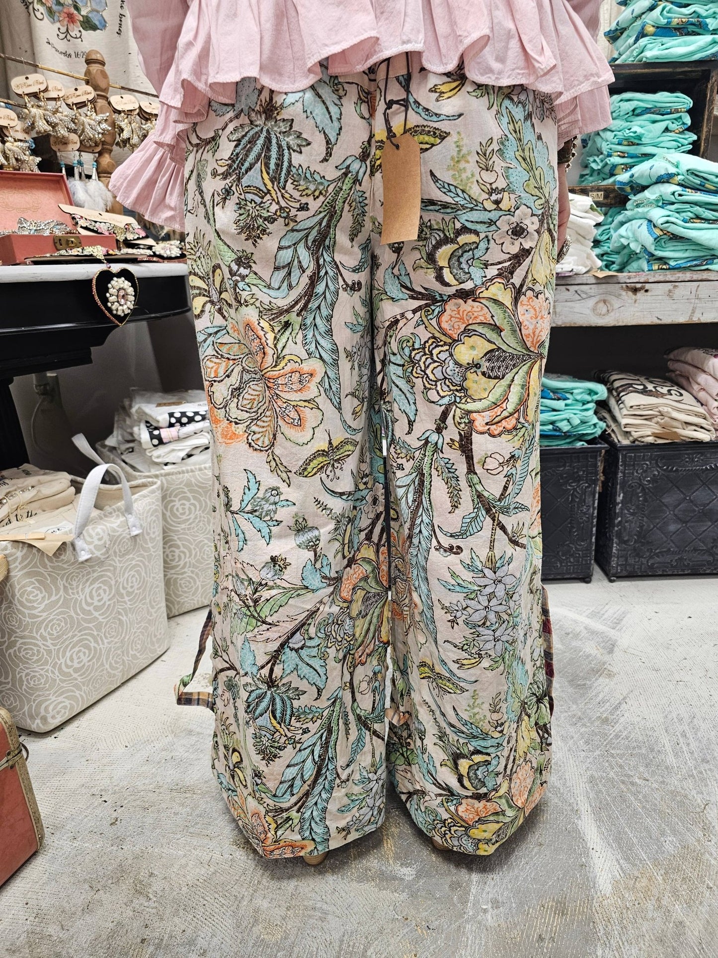 Reversable Plaid/Floral Pant - 926 West