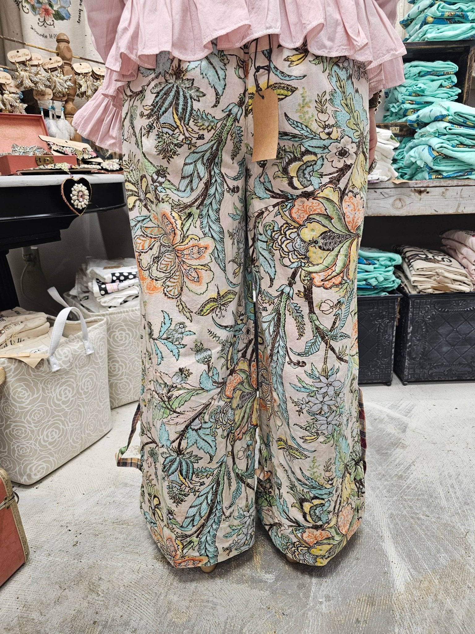 Reversable Plaid/Floral Pant - 926 West