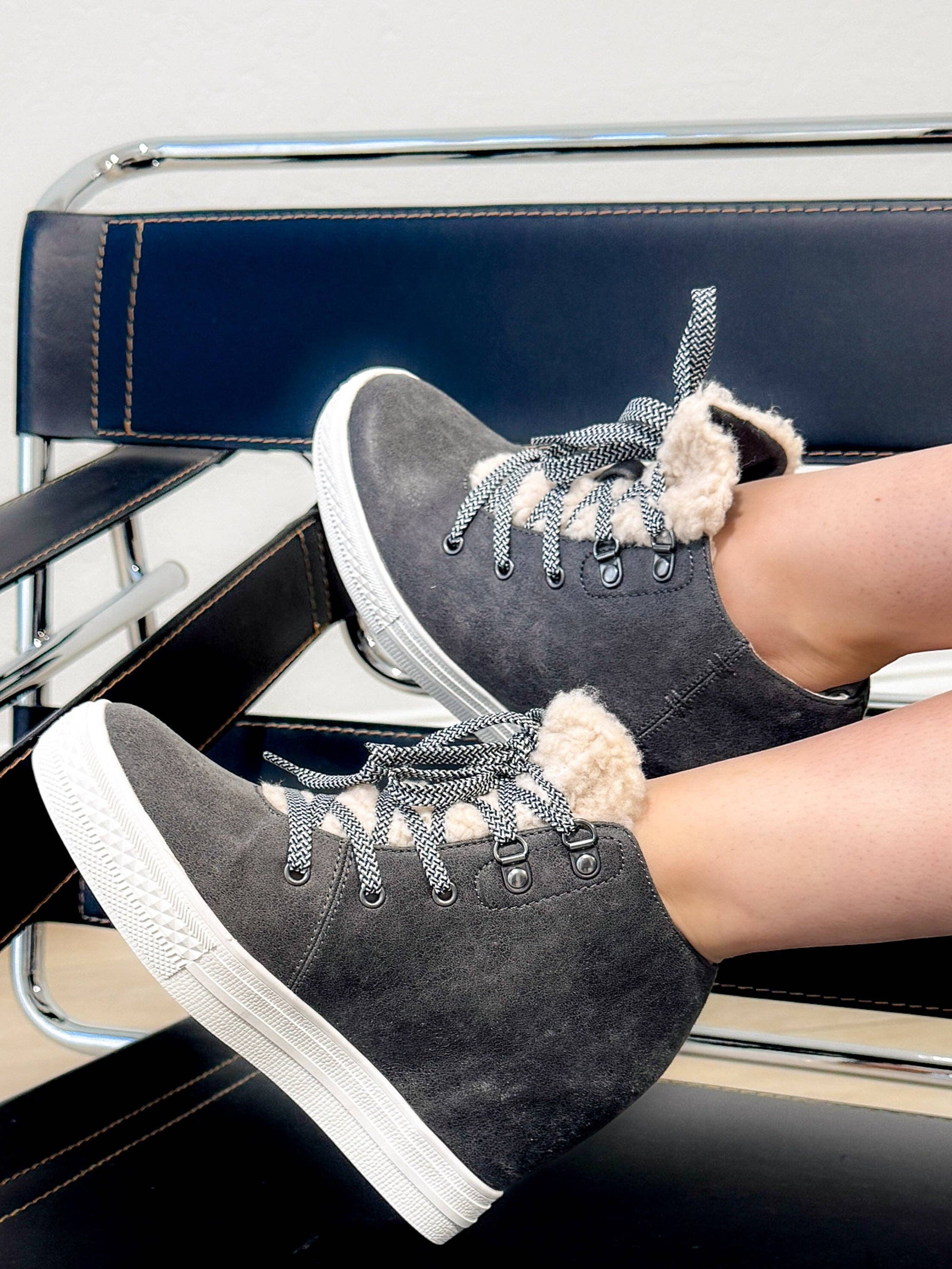 Tiburon Sneaker Wedge in Grey Naughty Monkey