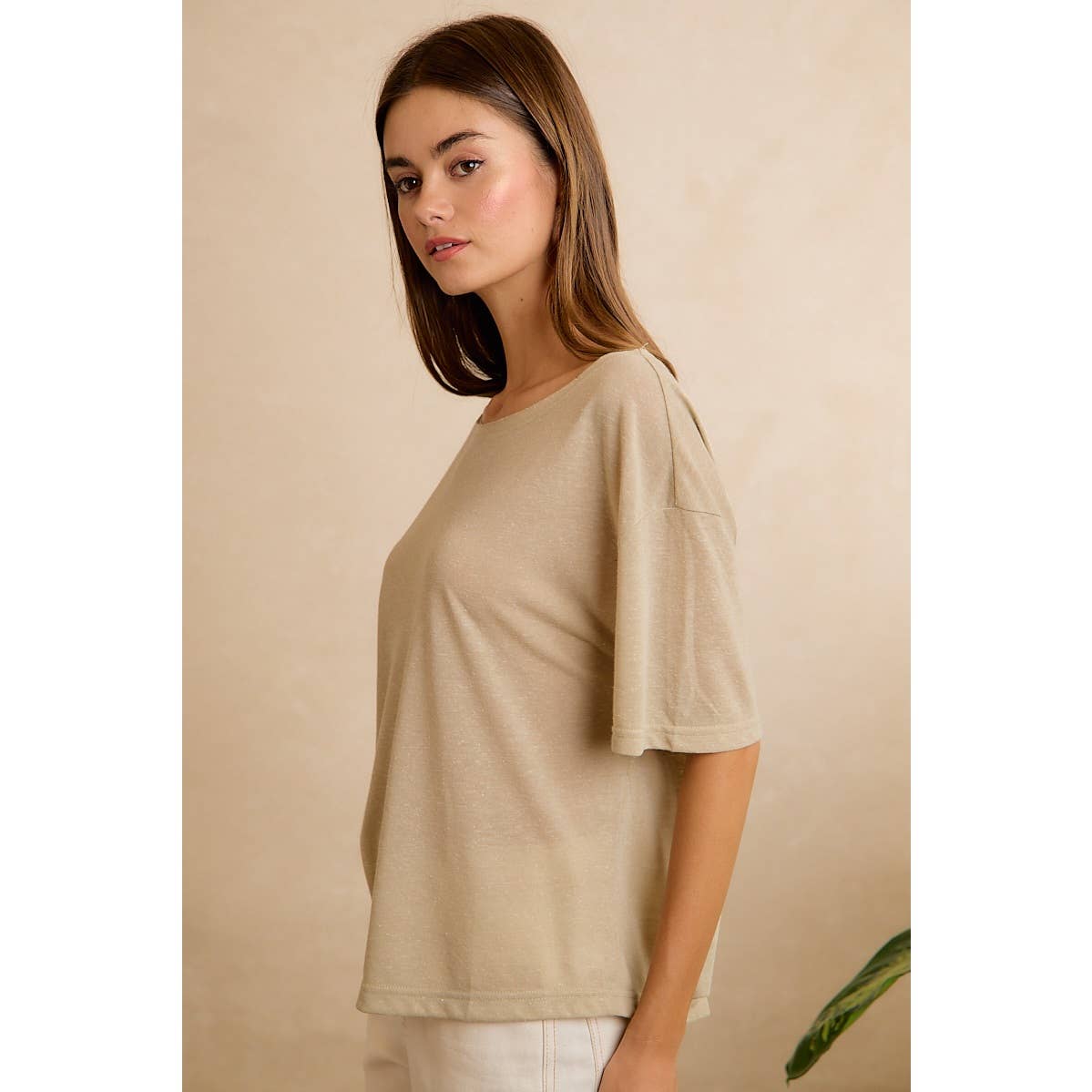 Solid Jersey Relaxed Fit Short Sleeve Pocket Top - 926 West