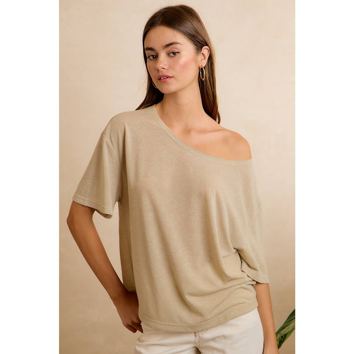 Solid Jersey Relaxed Fit Short Sleeve Pocket Top - 926 West