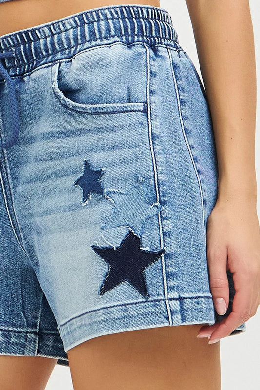Risen Slouchy Star Shorts