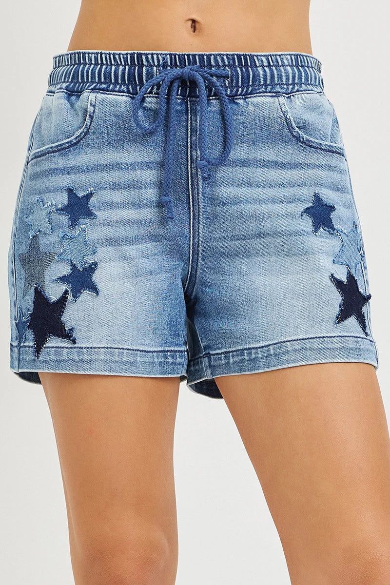 Risen Slouchy Star Shorts