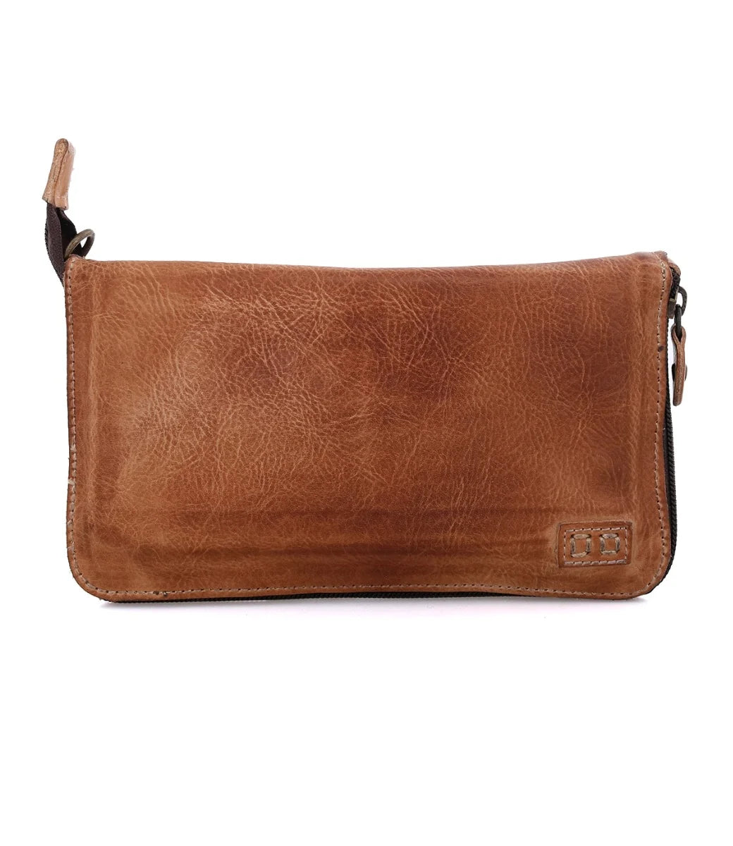 BedStu Templeton II Tan Rustic Crossbody Wristlet